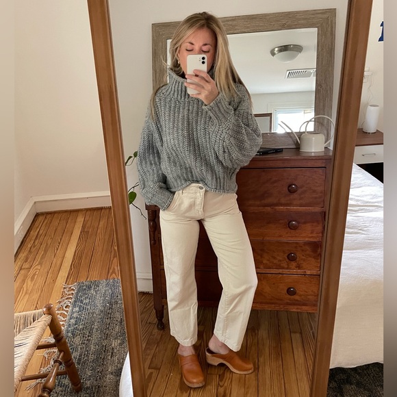 H&M Gray Chunky Knit Turtleneck Sweater - Picture 4 of 5